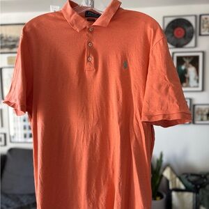 Ralph Lauren Men's Vibrant Orange Polo Shirt